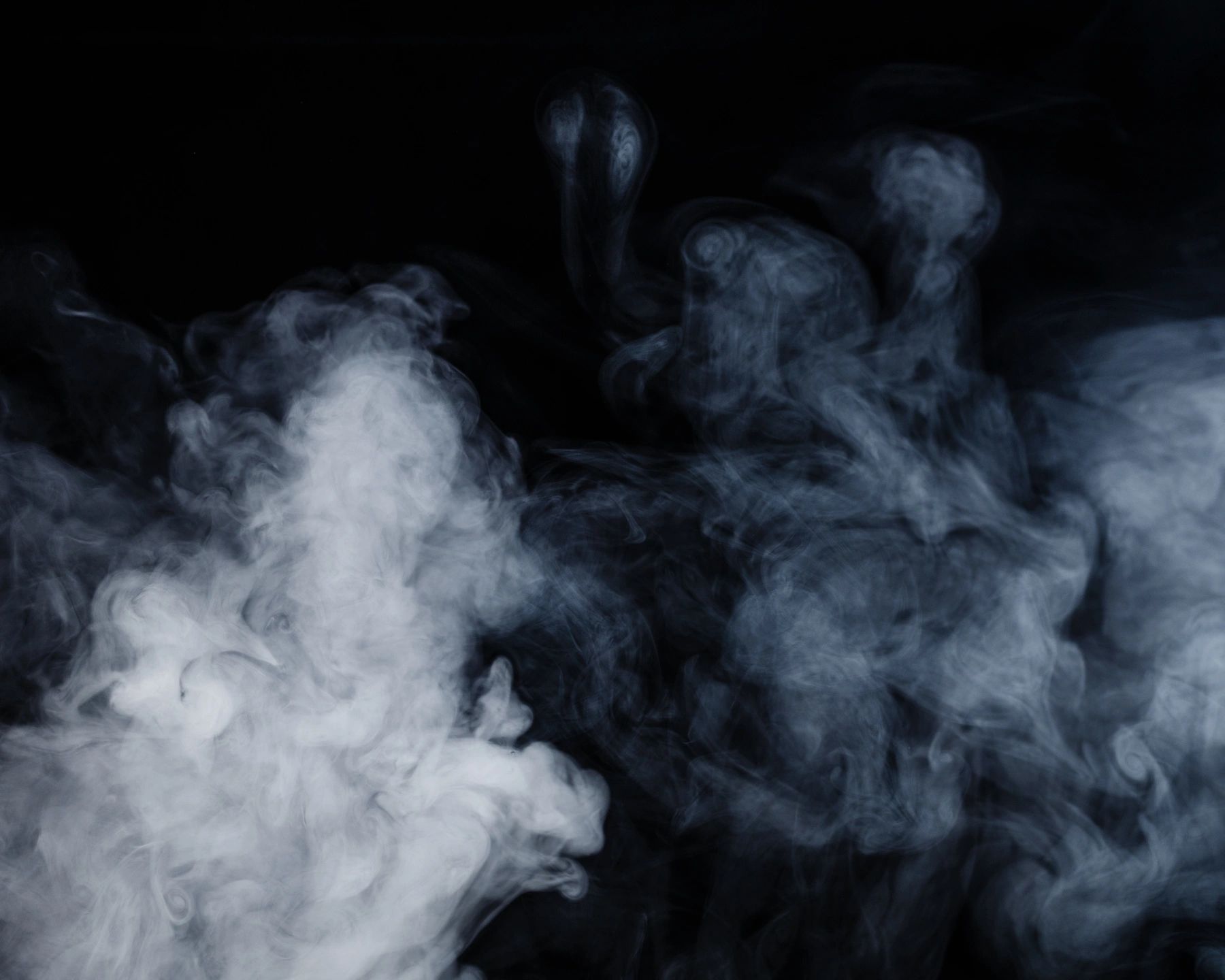 smoke on black background